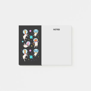Post-it® Cute astronaute Animaux flottant dans l'espace
