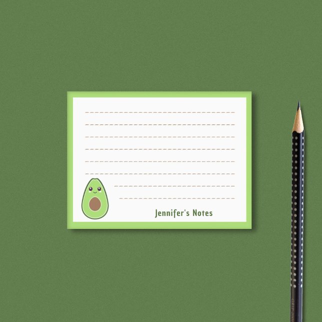 Post-it® Cute Avocado (Cute Avocado Post-it Notes)