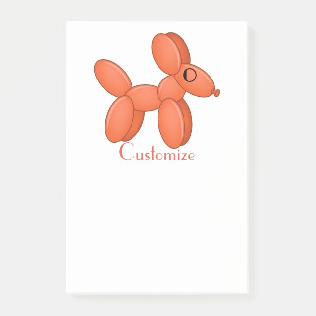Post-it® Cute Balloon Chien Thunder_Cove (Devant)
