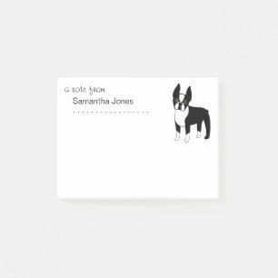 Post-it® Cute Boston Terrier
