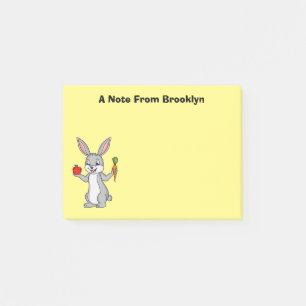 Post-it® Cute bunny rabbit with vegetables