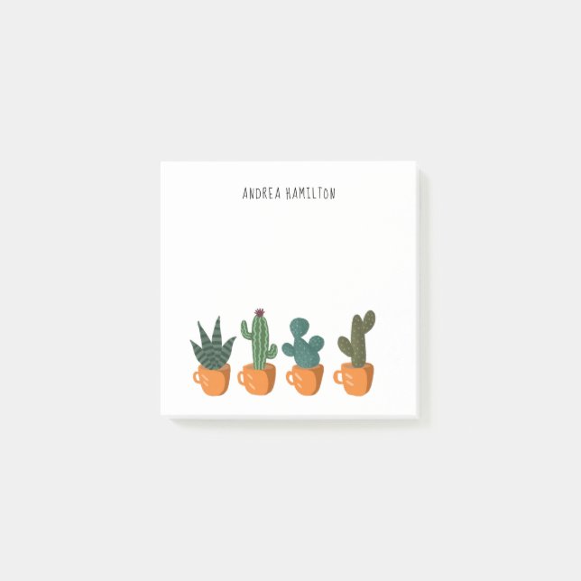 Post-it® Cute Cactus et Plantes (Devant)