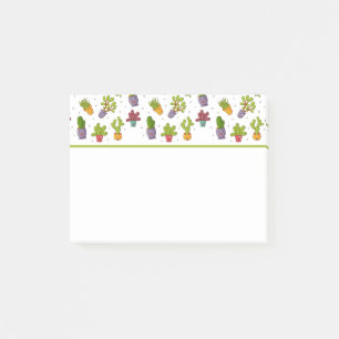 Post-it® Cute Cactus Nature Succulents Motif