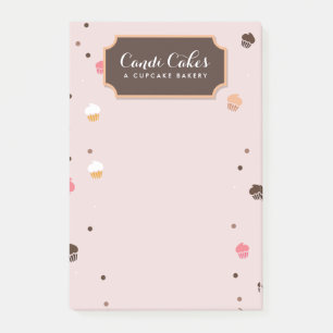 Post-it® Cute Cupcakes Boulangerie Motif rose