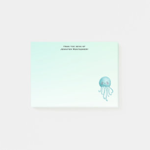 Post-it® Cute et Joyeuse méduse bleu-vert