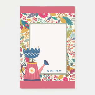 Post-it® Cute Floral Garden Waters Can
