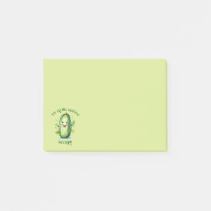 Post-it® Cute Green Cartoon Pickle