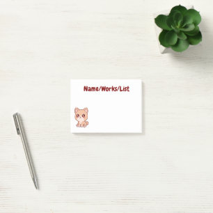 Post-it® Cute Kawaii Shiba Inu Personnalisé