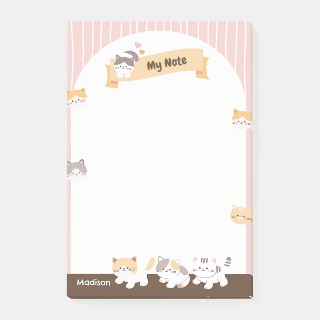 Post-it® Cute Kitten (Devant)