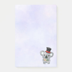 Post-it® Cute Koala dans un chapeau noir