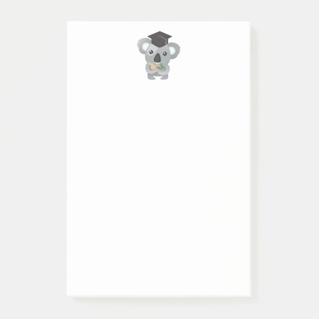 Post-it® Cute Koala Oear dans la casquette de graduation (Devant)