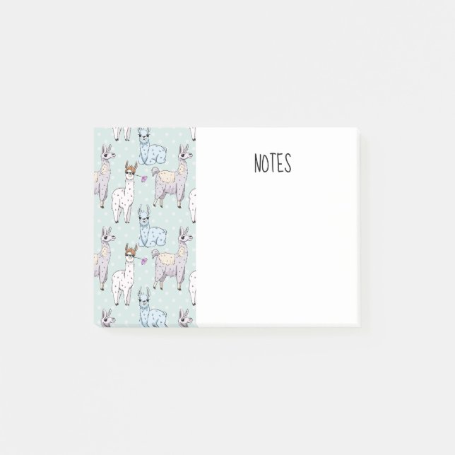 Post-it® Cute Llama Motif Pois (Devant)