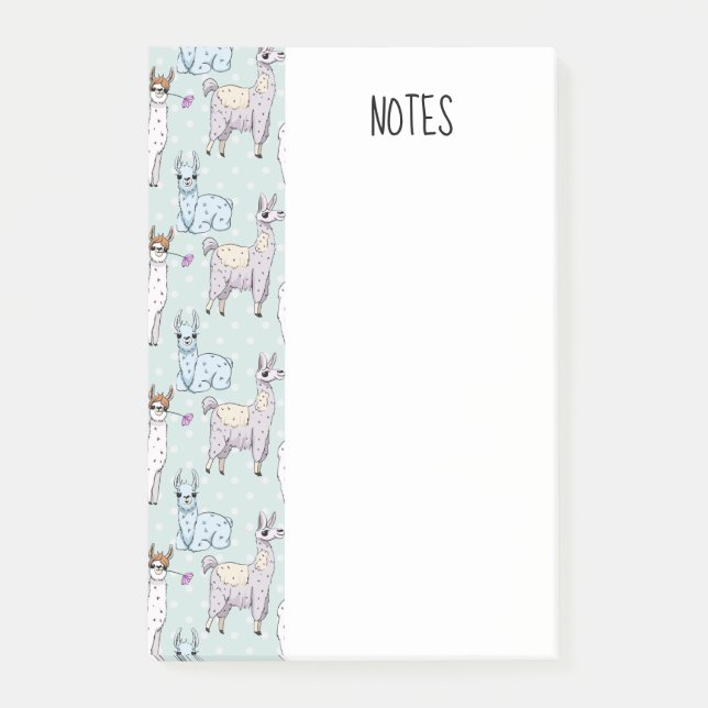 Post-it® Cute Llama Motif Pois (Devant)