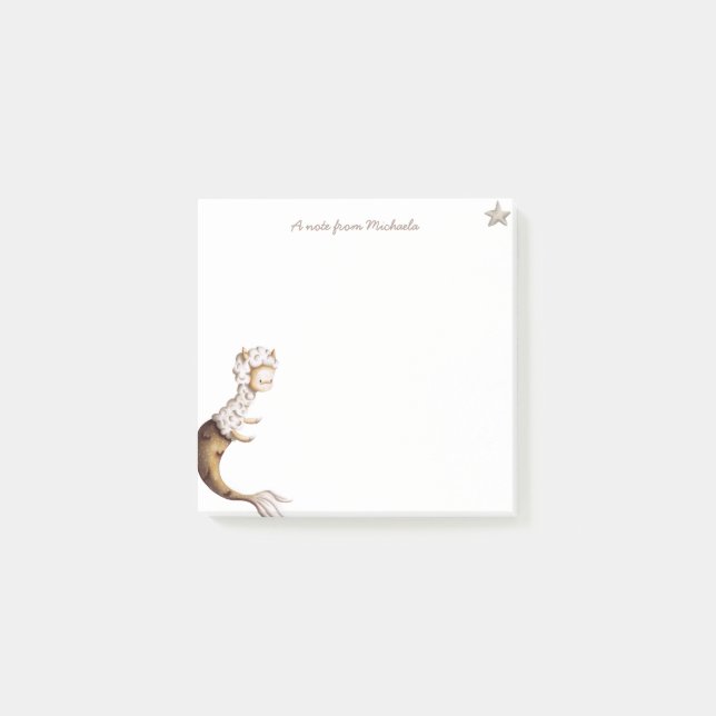 Post-it® Cute Llama Sirène (Devant)