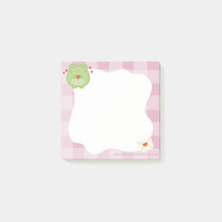Post-it® Cute love frog sticky notes, back to school