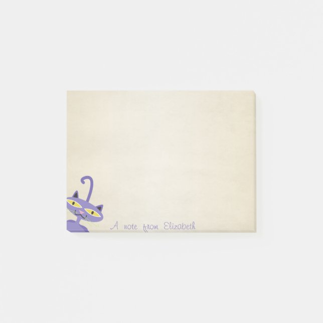 Post-it® Cute Lovely Stylish, Chat Whimsical (Devant)