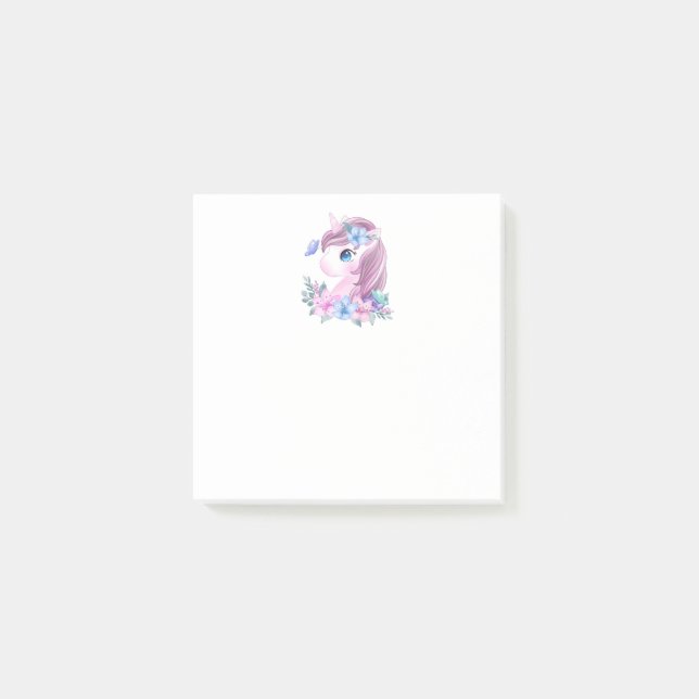 Post-it® Cute & Magique Baby Unicorne avec gros yeux (Devant)