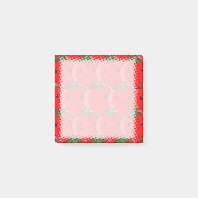 Post-it® Cute Motif de tomate rouge personnalisé (Devant)