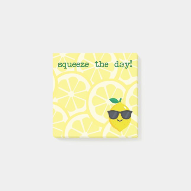 Post-it® Cute Notepad | Squeeze the Day | Office Notes (Devant)