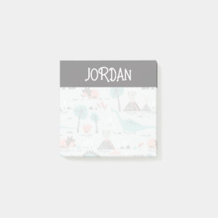 Post-it® Cute Pastel Dinosaur Motif