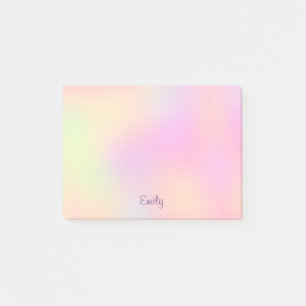 Post-it® Cute Pastel esthétique Arc-en-ciel couleur 4x3 Per