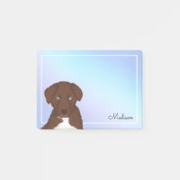 Cute Pastel Ombre Rouge Bi Aussie Nom Post-it Note