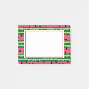 Post-it® Cute pastèque Motif rose et vert