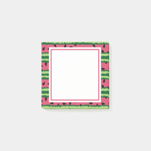 Post-it® Cute pastèque Motif rose et vert