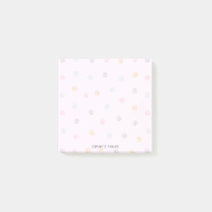 Post-it® Cute PAW Chien chat dégradé coloré Personnalisé