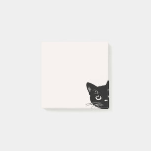 Post-it® Cute Peeking Chat noir
