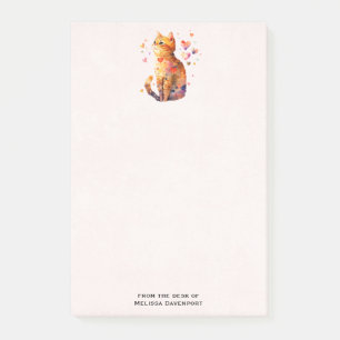 Post-it® Cute Tabby Chat avec Coeurs