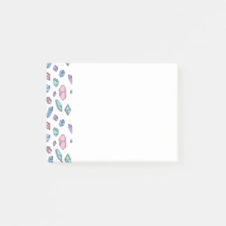 Post-it® Cute tendance Pastel Gemstones Gems Crystal Motif