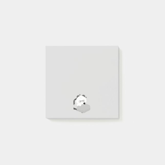 Post-it® Cute Tired Panda (Devant)