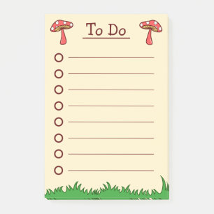 Post-it® Cute Toadstool Champignons à faire