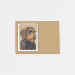 Post-it® Dachshund (À poils durs) Peinture Chien Art origin