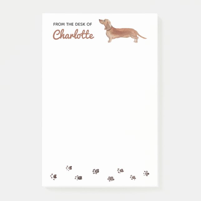 Post-it® Dachshund Dog Post-It Notes (Devant)