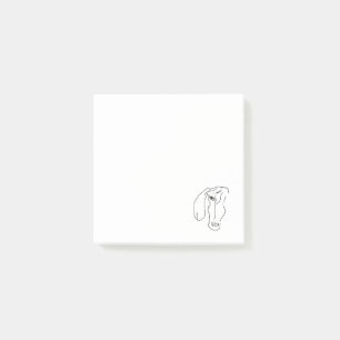 Post-it® Dachshund Head, Art Drawing Notes