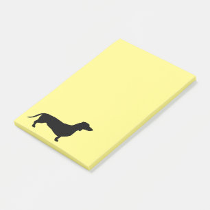 Post-it® Dachshund Poil Court - Silhouette 1