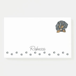 Post-it® Dachshund Sausage Chien Post-it personnalisée Note