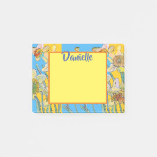 Post-it® Daffodique Aquarelle Art Femmes Nom Post It Notes