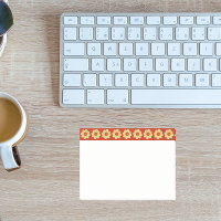 Dahlia jaune motif floral sur la frontière rouge