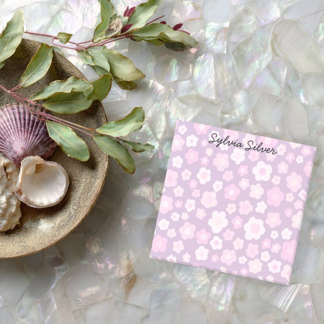 Post-it® Daisées Motif CUSTOM Chic Monogramme Personnalisé (Daisies Pattern CUSTOM Chic Monogram Personalized Post-it Notes
)