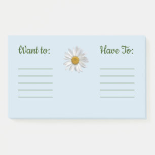 Post-it® Daisy Veut Avoir À Errand List