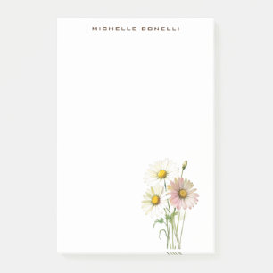 Post-it® Daisy Watercolor Flower Moderne Professionnel