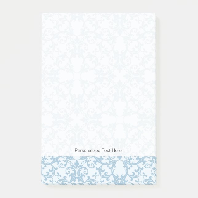 Post-it® Damassé bleu-clair (Devant)