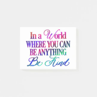 Post-it® Dans un monde où vous pouvez être n'importe quoi -