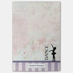 Post-it® Danse - Ballerina Silhouette sur Arrière - plan Vi