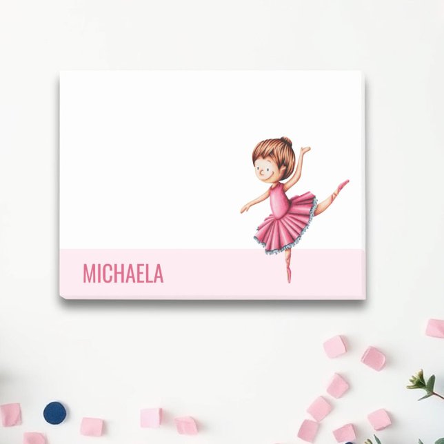 Post-it® Danseur de ballon rose moderne (Créateur téléchargé)