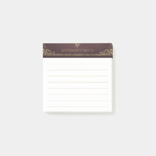 Post-it® Dark Academia Vintage Scrollwork Book Cover