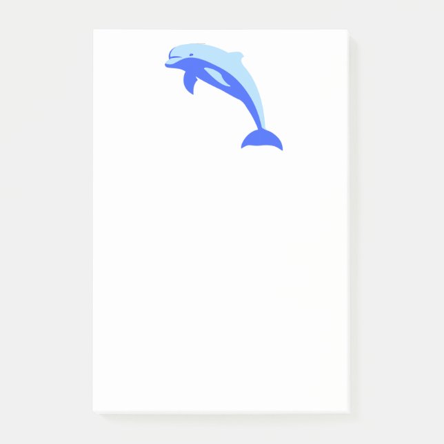 Post-it® Dauphin bleu vif Dauphin Océan Carton (Devant)